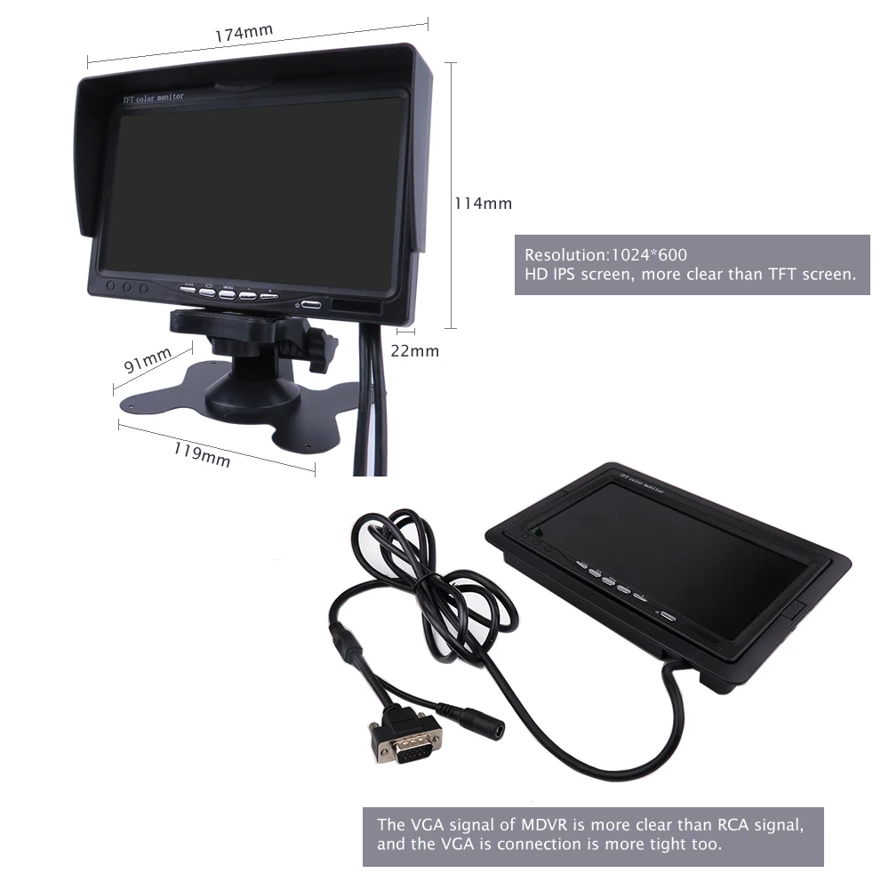 Автомобильный видеорегистратор 4 канала 1080P MDVR камеры заднего вида SONY IP69 для