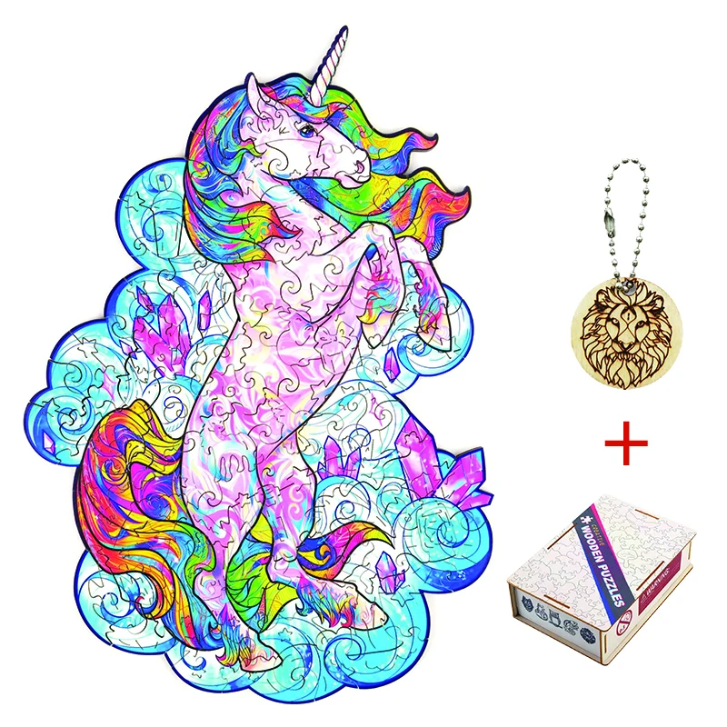 Деревянный пазл для взрослых уникальные детские головоломки в форме слона 3d