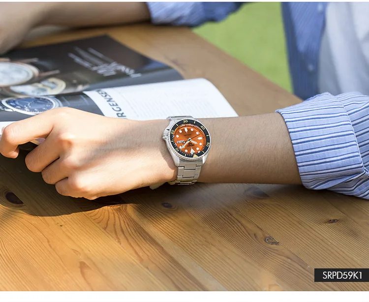Оригинальные официальные новые SEIKO часы автоматические механические ныряльщик водонепроницаемые светящиеся Men'sWatch Азия