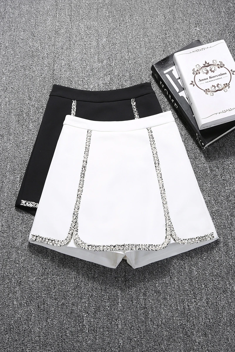 Шорты женские приталенные с завышенной талией универсальные короткие брюки