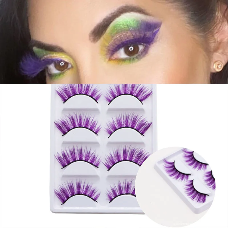 

5 Pair 25mm 3D Mink Fake Lashes Wholesale Color Beauty Natural Individual False Eyelashes Makeup Thick Fluffy Eye Lash Extension