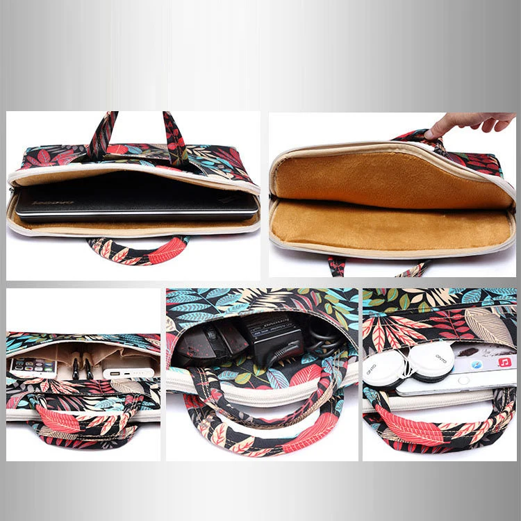 Portable Shockproof Briefcase Laptop Bag  Men's Women's Shoulder Tote Crossbody Travel Office Business Documents Storage Pouch