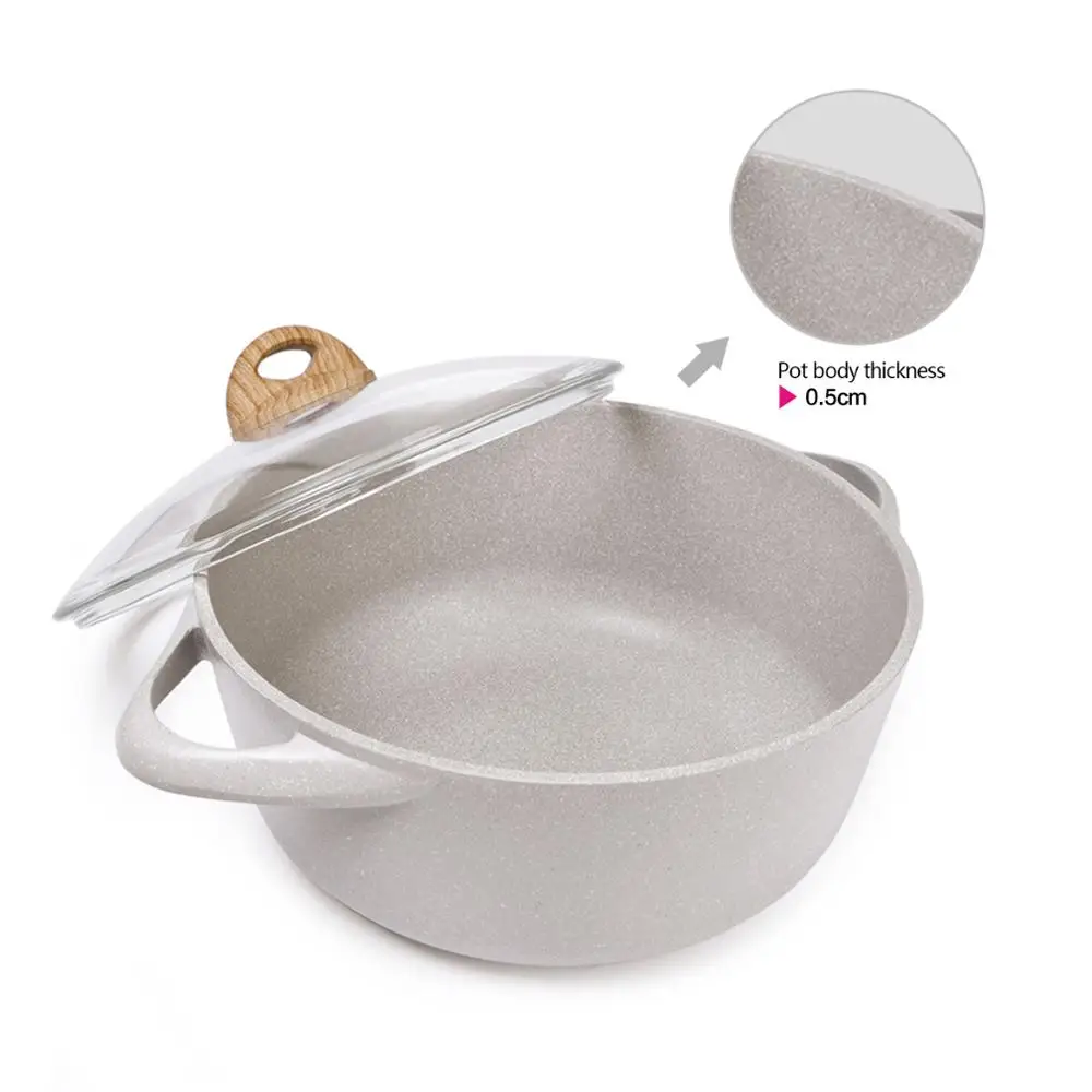 FISSMAN BORNEO серия кастрюль антипригарное покрытие алюминиевая точка Индукционная