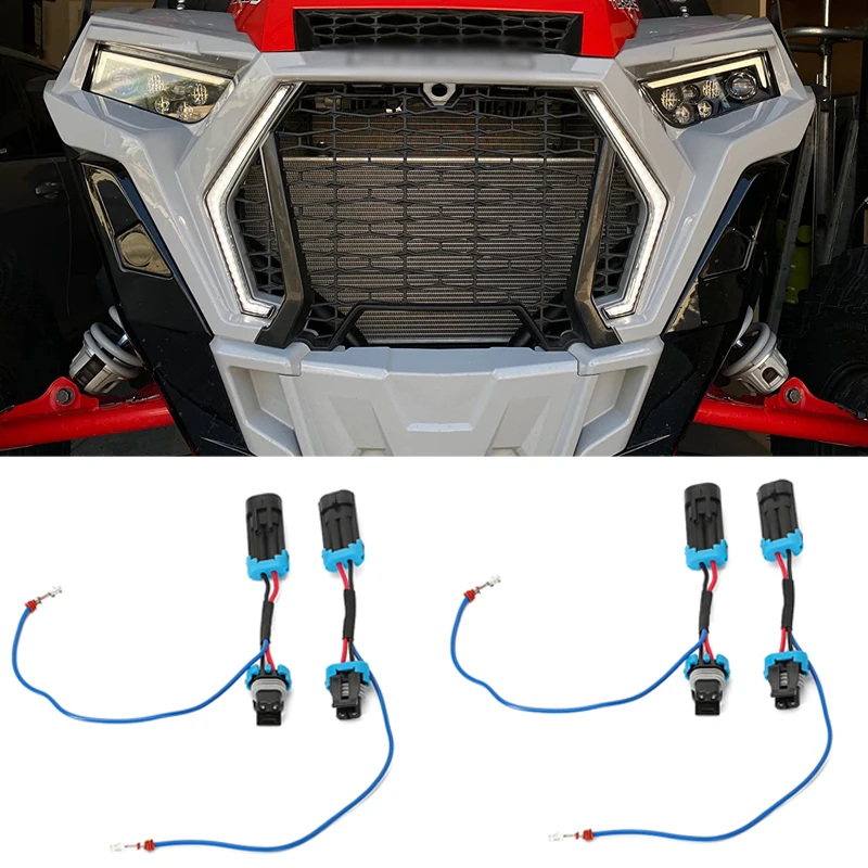 

For Polaris RZR Turbo S XP4 1000 XP 2019 2020 2021 Trail 900 Eyebrow Wiring Harness Fang Lights Accessory Plug And Play Wire