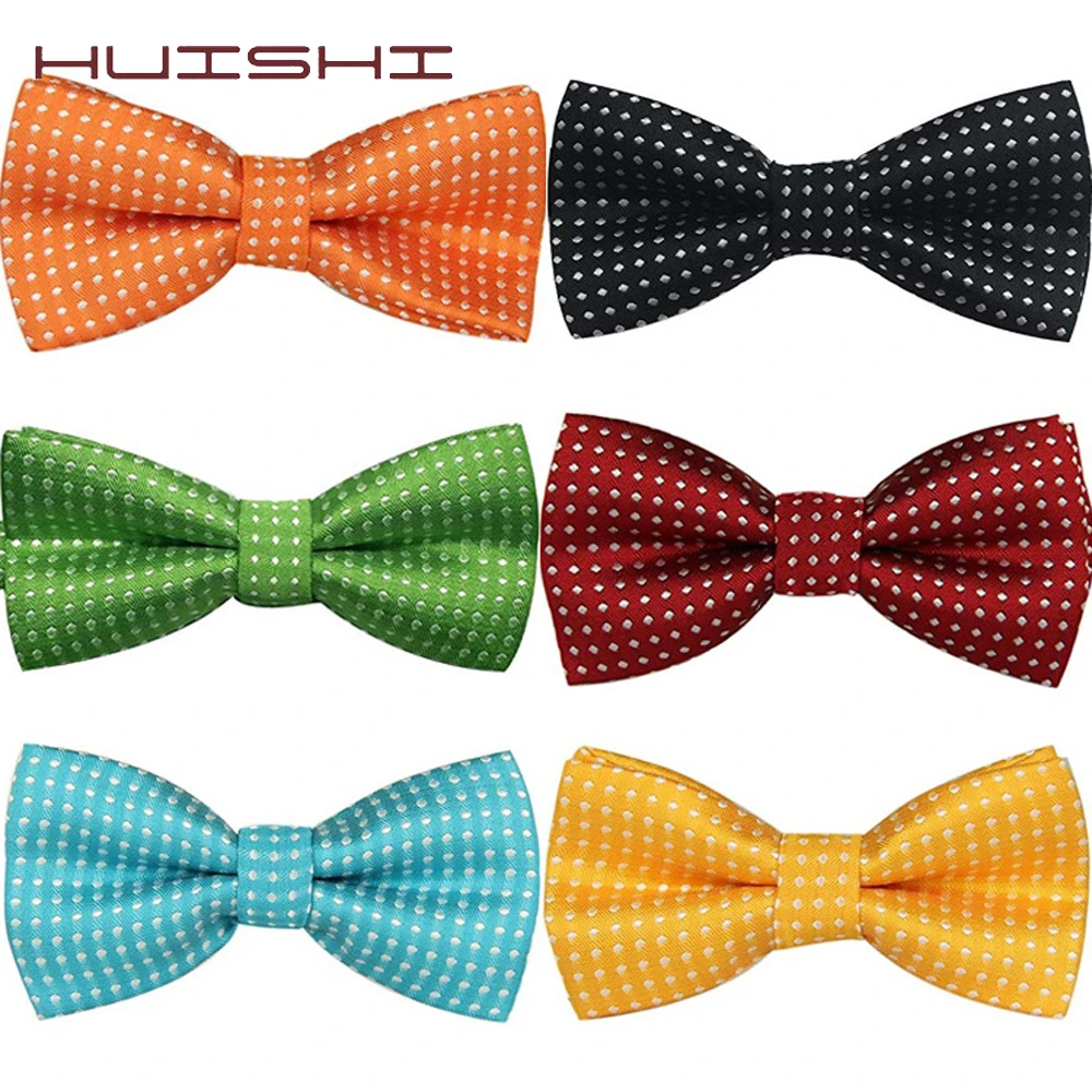 

HUISHI Children Fashion Formal Young Bow Tie Kid Classical Dot Bowties Colorful Butterfly Wedding Party Bowtie Tuxedo Ties Boy