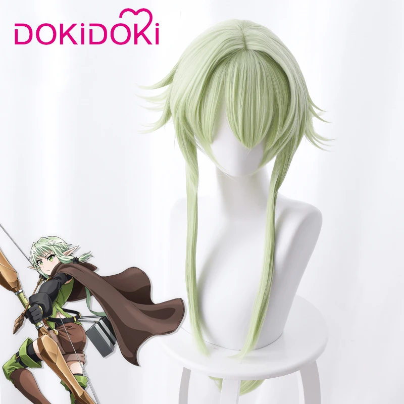 DokiDoki аниме Goblin Slayer косплей парик Фея Archer волосы для женщин длинные зеленые