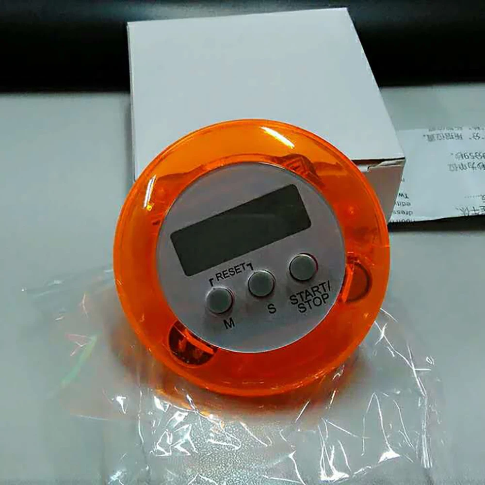 

Cooking Counter Reverse Timer Alarm Clock Magnetic Five Kinds of Color Circular LCD Digital Kitchen Countdown Timer