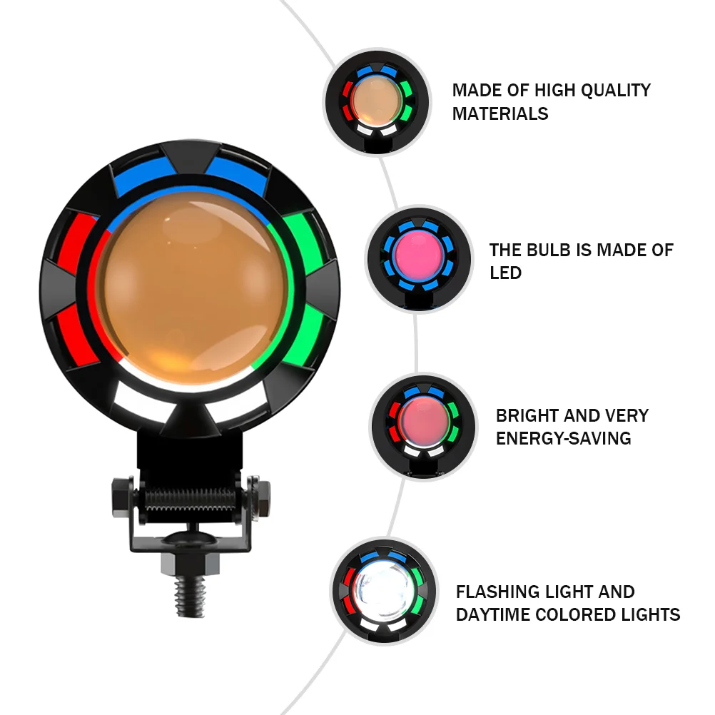 Водонепроницаемый мотоциклетный светильник s Angel Eye светодиодный головной