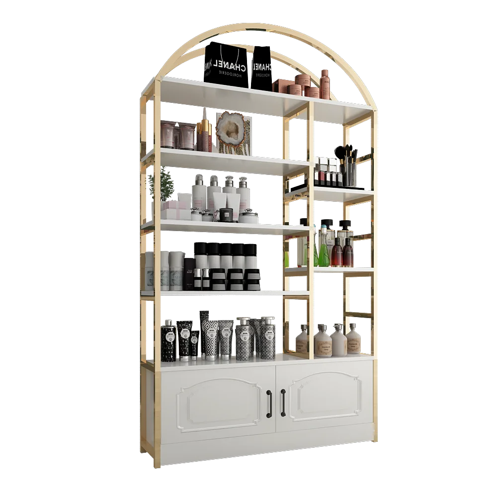 

Transparent Display Cabinet Wrought Iron Light Luxury Phnom Penh Nail Lockers Multi Floors Salon Furnitures For Living Room