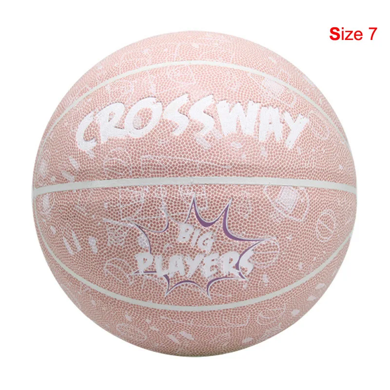 Лидер продаж, новинка, брендовые дешевые баскетбольные мячи CROSSWAY L702, Официальный баскетбольный мяч из искусственной кожи, Размер 7,, с сетчатой сумкой+ игла - Цвет: Size 7 As the show