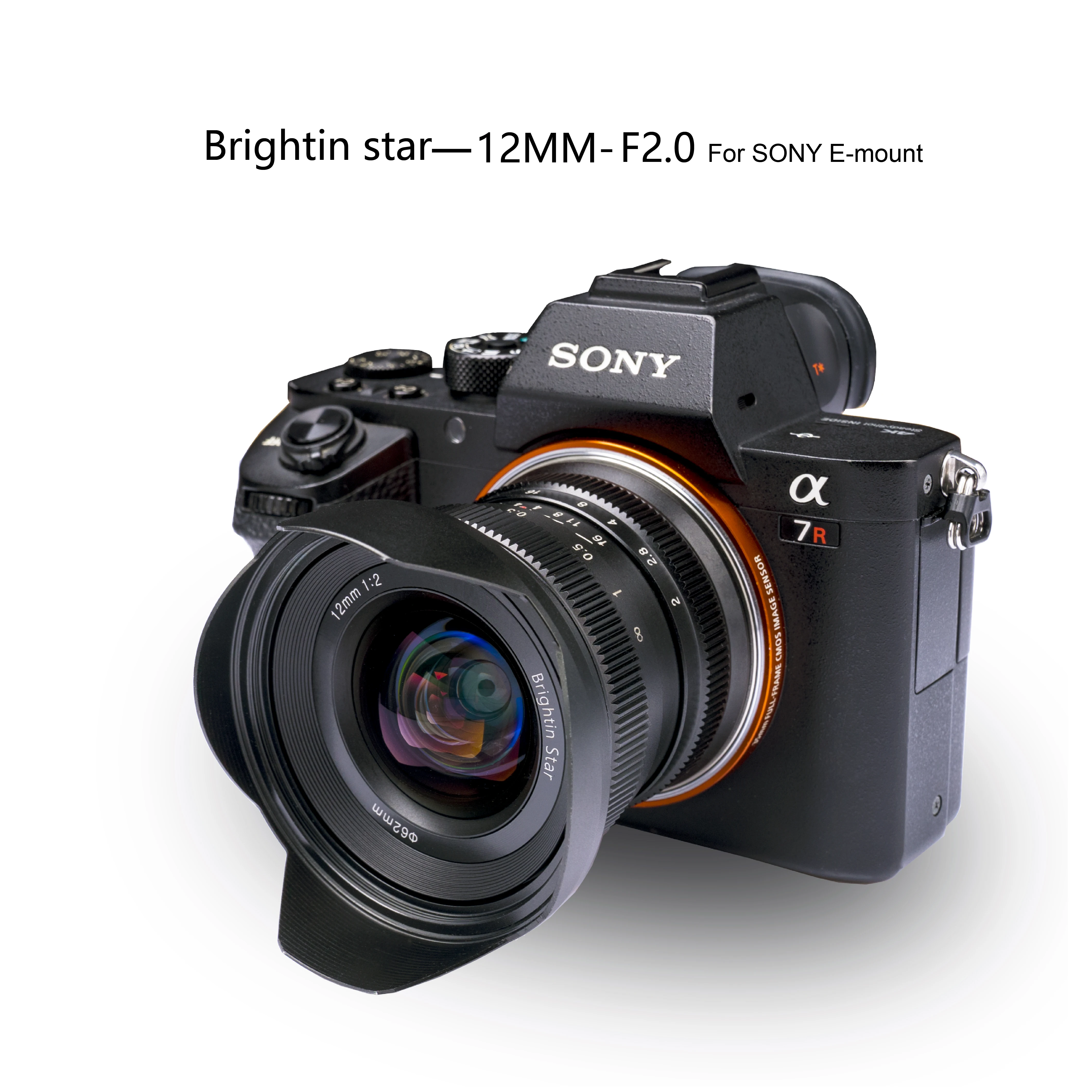 Brightin star 12 мм F2.0 APS-C с большой апертурой объектив ручной фокусировки беззеркальные