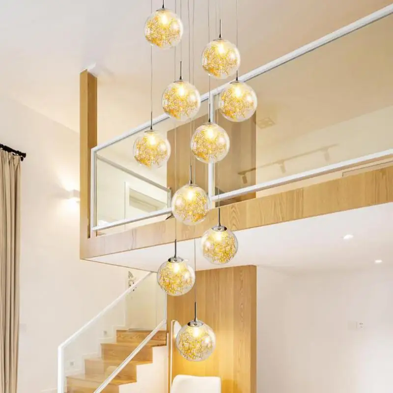 Домашний декор светодиодные подвесные светильники и освещение из золотого