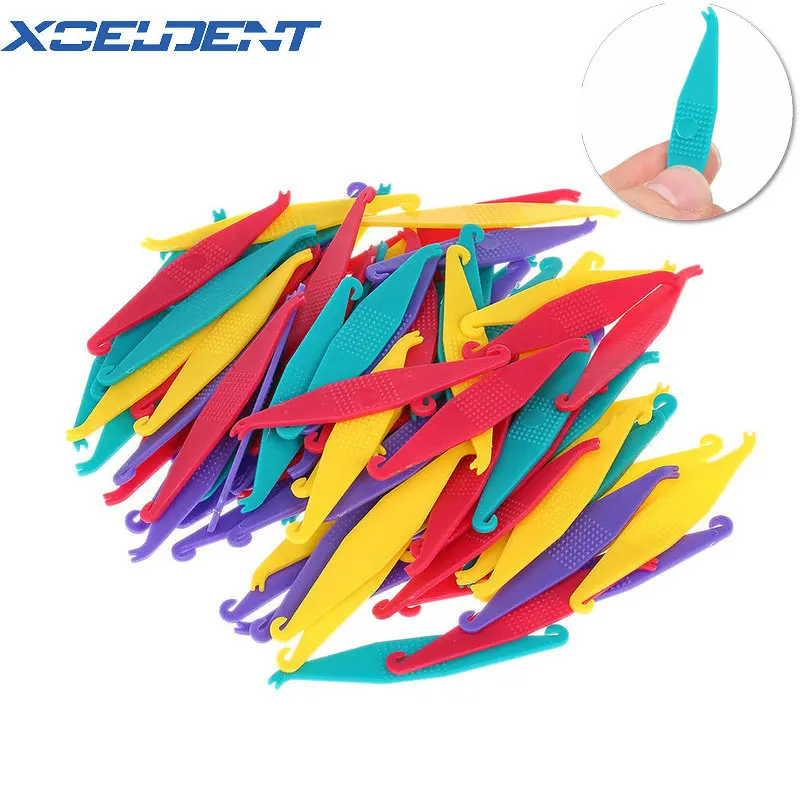 100 шт. Ортодонтические эластичные салфетки для брекетов Одноразовые резиновые