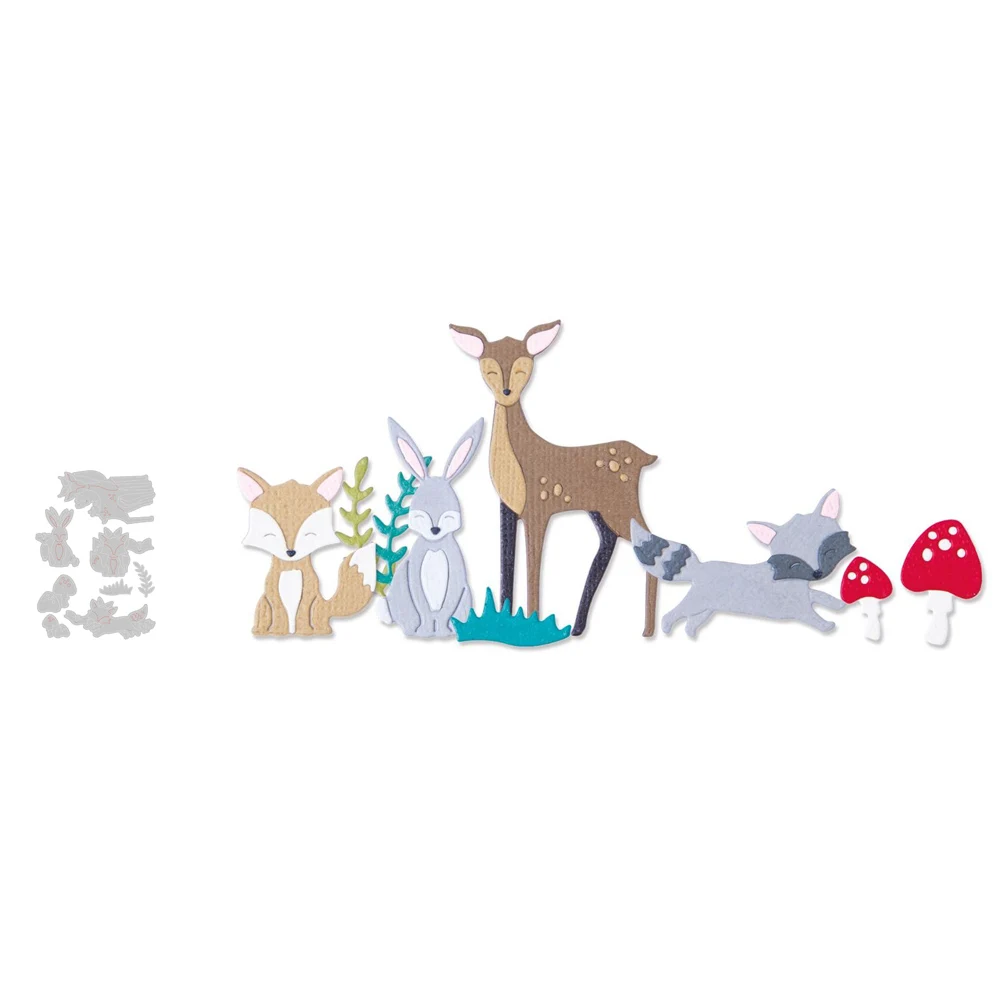 

Woodland Nature Metal Cutting Dies Scrapbooking DIY Embossing Craft letter cutting die Carbon Steel Cut Die new arrival 2021