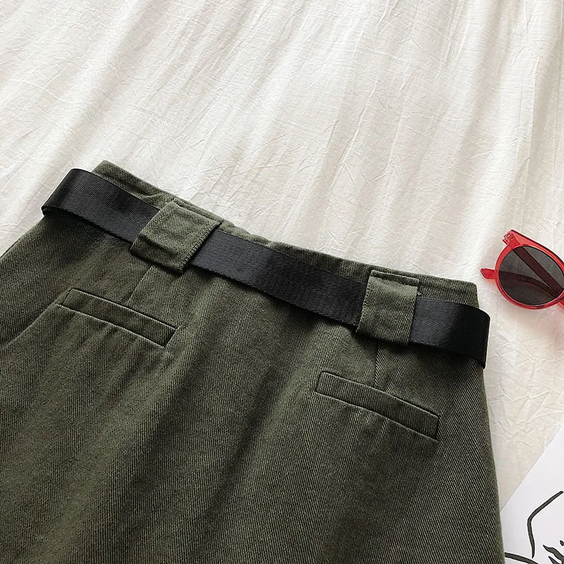 Летняя женская юбка GOPLUS винтажная черная трапециевидная мини в Корейском стиле с