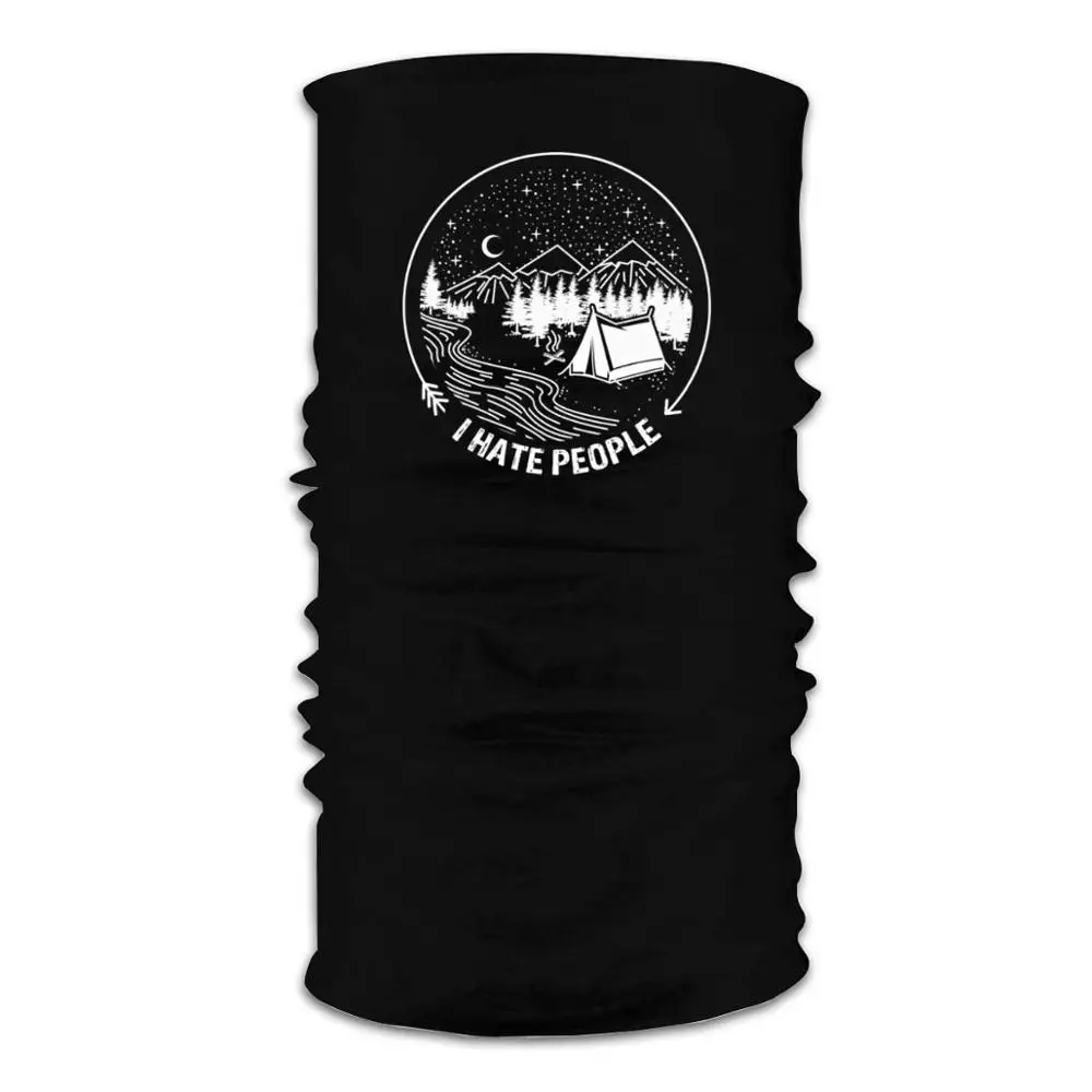 Забавная головная повязка I Hate People для езды на велосипеде шейные бафы бесшовные