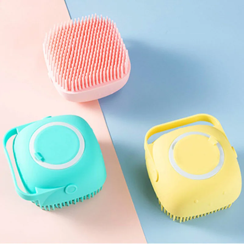 

Pet Dog Cat Grooming Bath Massage Brush Grooming Shower Comb Soft Safety Silicone Gloves Brush For Puppy Pets Bathroom Tools