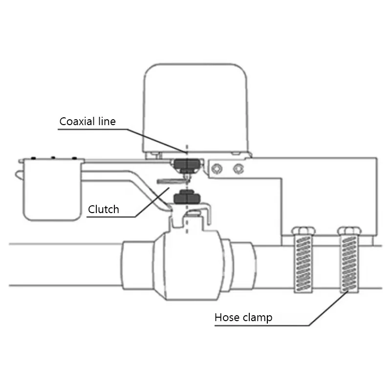 Умный клапан управления для воды и газа Tuya Wifi/Zigbee автоматическое отключение