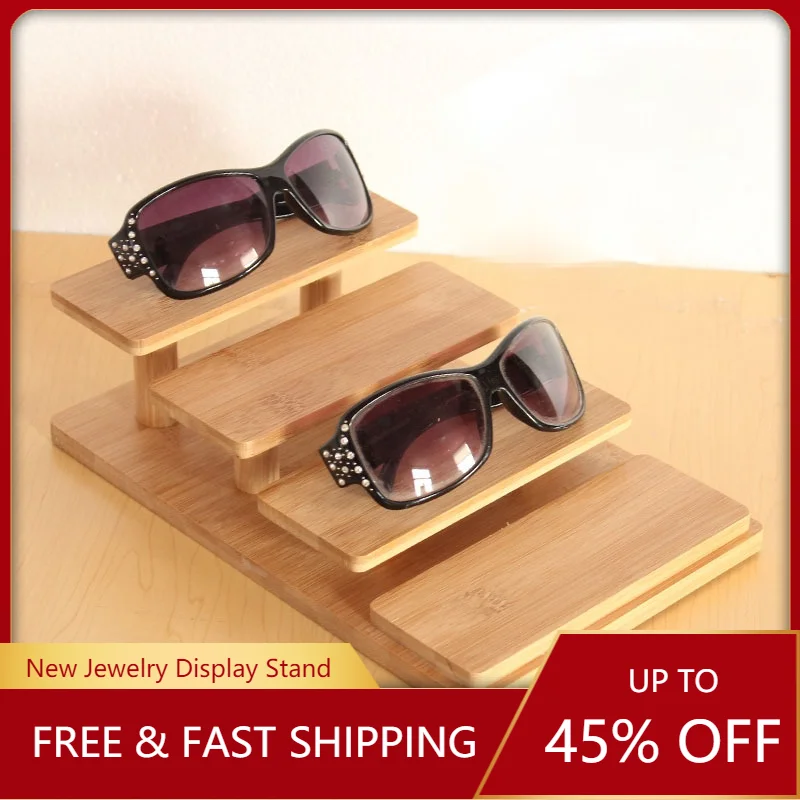 

Wooden Creative Props, Optical Ladder Type Glasses Display Props, Retro Decoration, Sunglasses Display Rack