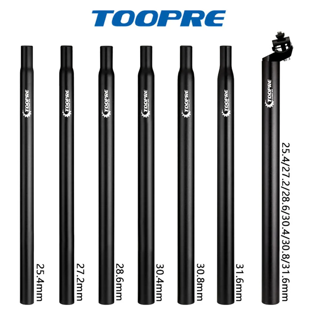 

TOOPRE 350mm 450mm 25.4 27.2 28.6 30.8 Mountain bike seatpost Aluminum alloy Seat tube fixed gear seat post bicycle Part