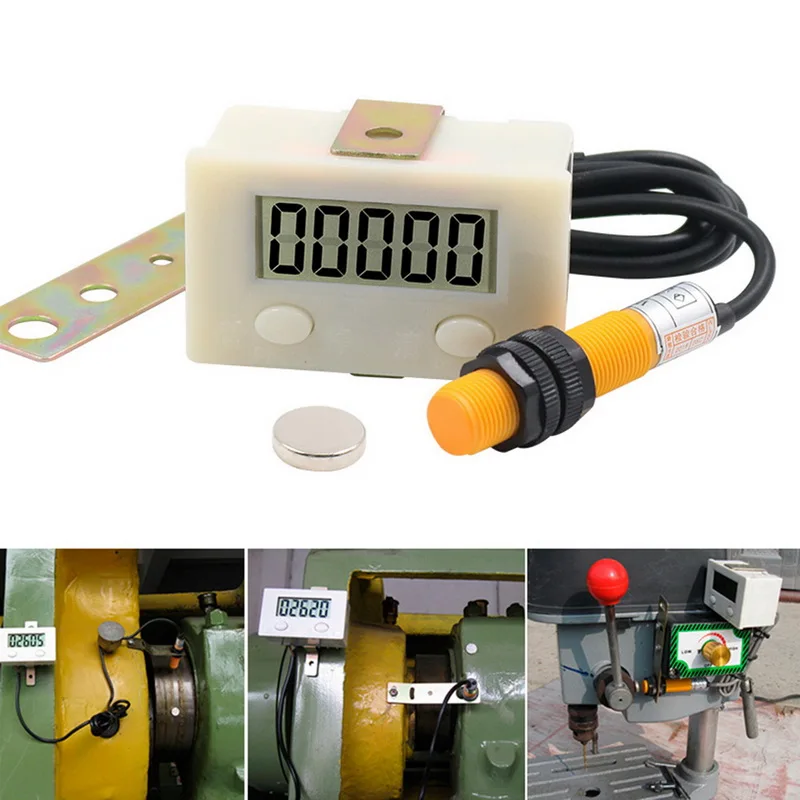 Мини ЖК цифровой 5 переключателей высококачественный электронный перфоратор