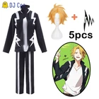 Костюм для косплея аниме Моя геройская академия, Denki Kaminari, короткая шпилька для волос, черная униформа, костюм на Хэллоуин, рождественскую вечеринку