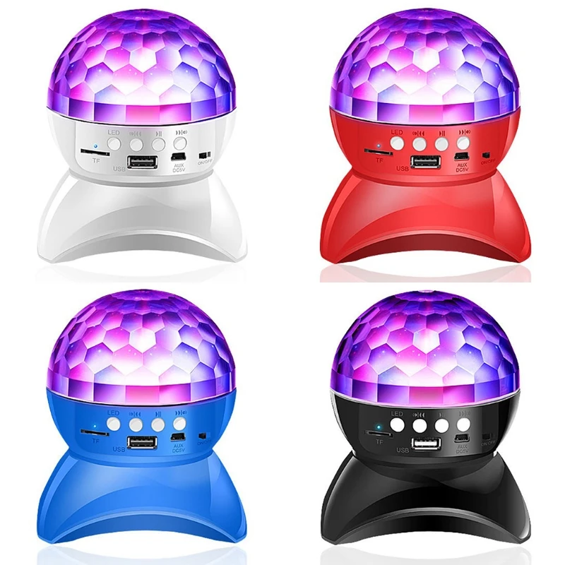 СВЕТОДИОДНАЯ беспроводная Bluetooth колонка 7 цветов миниатюрный музыкальный