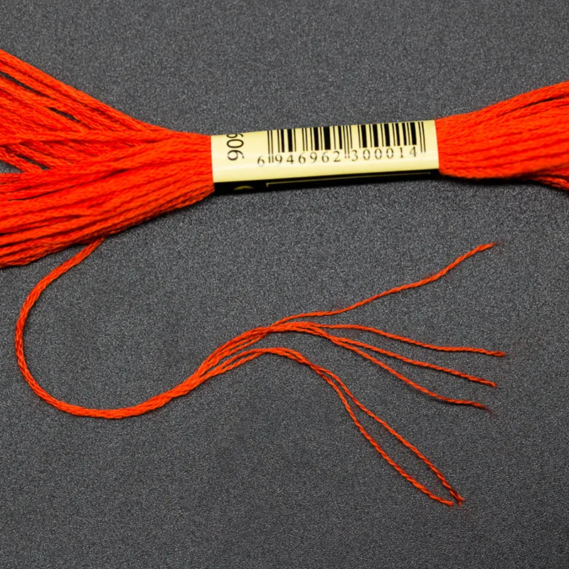 Набор разноцветных ниток для вышивки крестиком хлопок нить вышивания моток