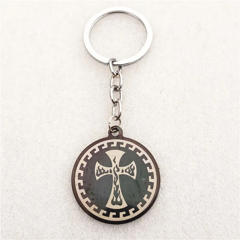 

Брелки из нержавеющей стали в виде креста, 12 шт., 2 цвета на выбор