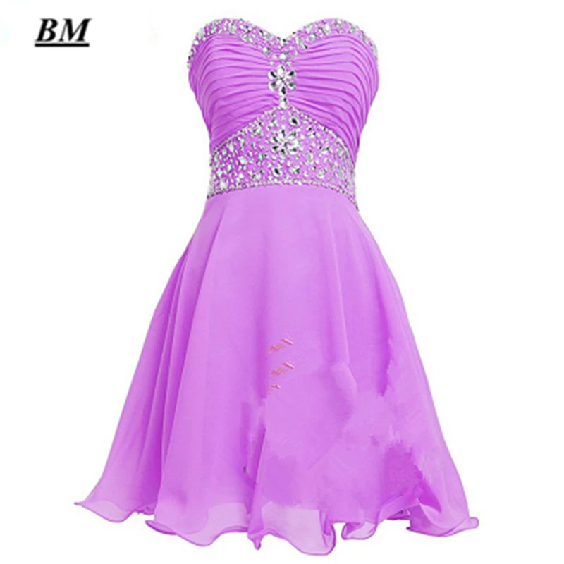 Newest Chiffon Short Homecoming Dresses 2021 Beading Graduation Cocktail Formal Prom Party Gown Vestido de Formatura BM75 | Свадьбы и