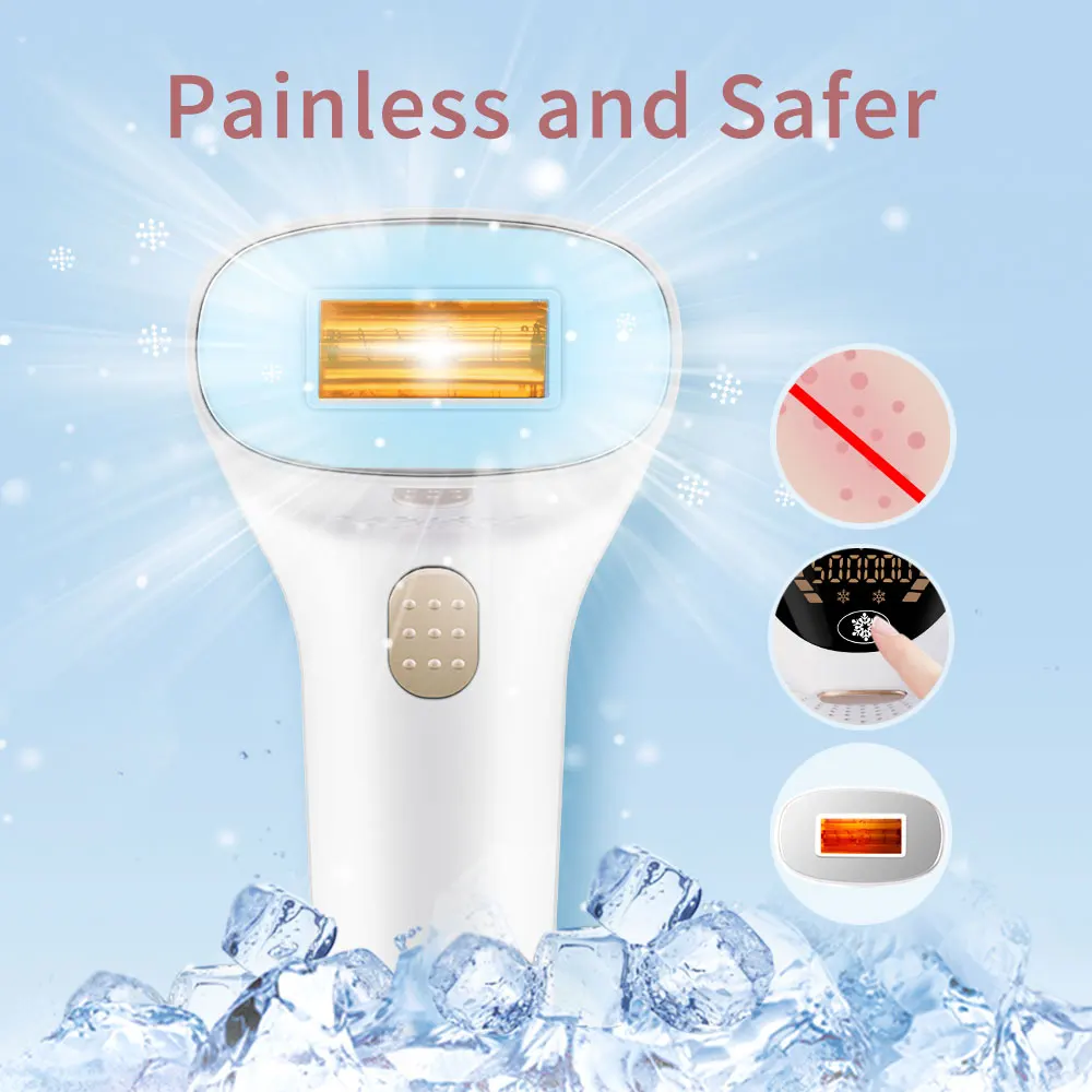 Qmele для женщин и мужчин безболезненная машина лазерной эпиляции IPL триммер тела