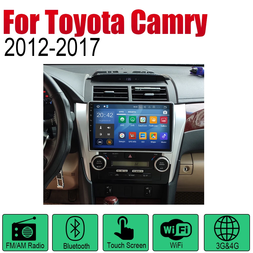 Автомобильный GPS навигатор ZaiXi Android для Toyota Camry 2012 ~ 2017 проигрыватель навигация WiFi