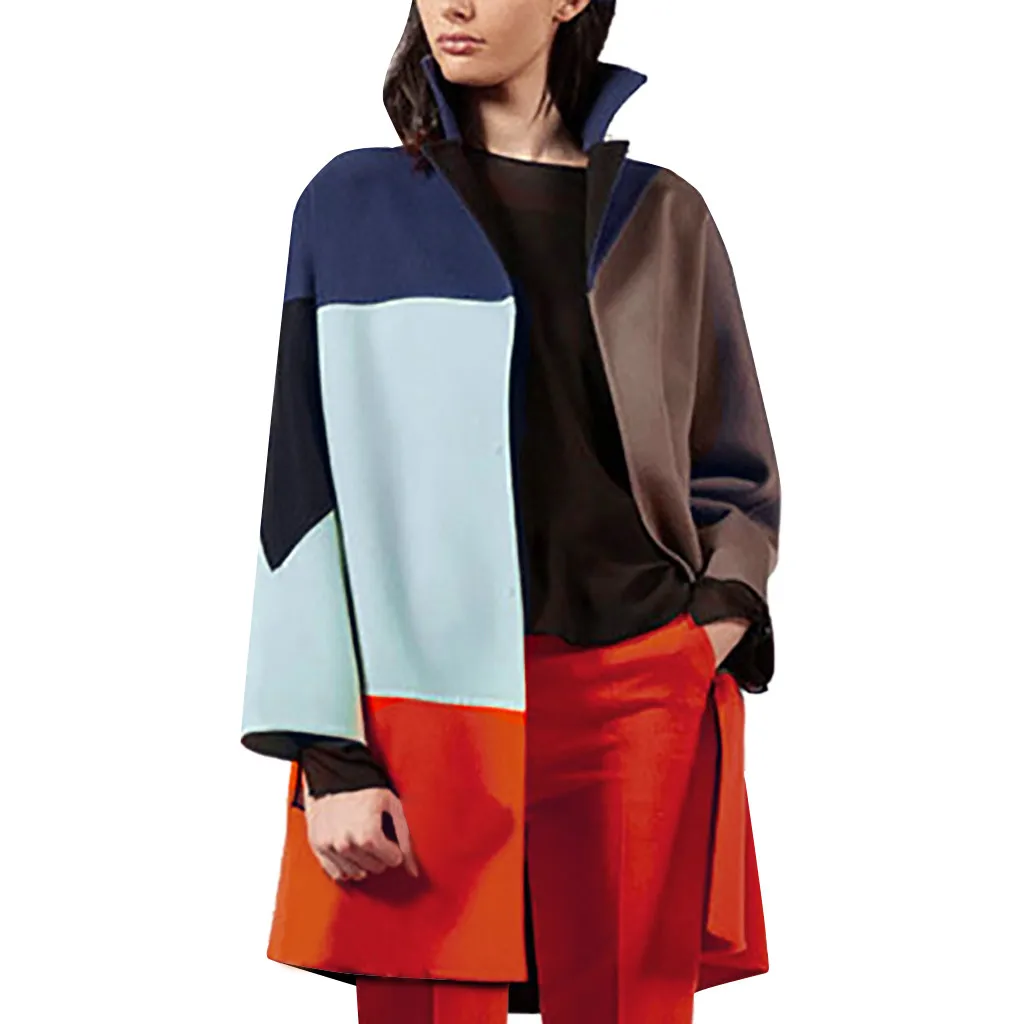 Осенние куртки модные женские пальто с принтом элегантная верхняя одежда OL