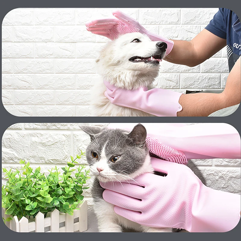 Перчатки для ухода за домашними животными кошек собак удаления шерсти кисти
