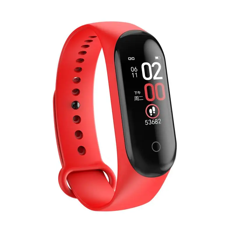 M4 Smart Bracelet Watch Fitness Tracker HeartRate BP Monitor Waterproof Pedometers Heart Rate Wristband | Спорт и развлечения