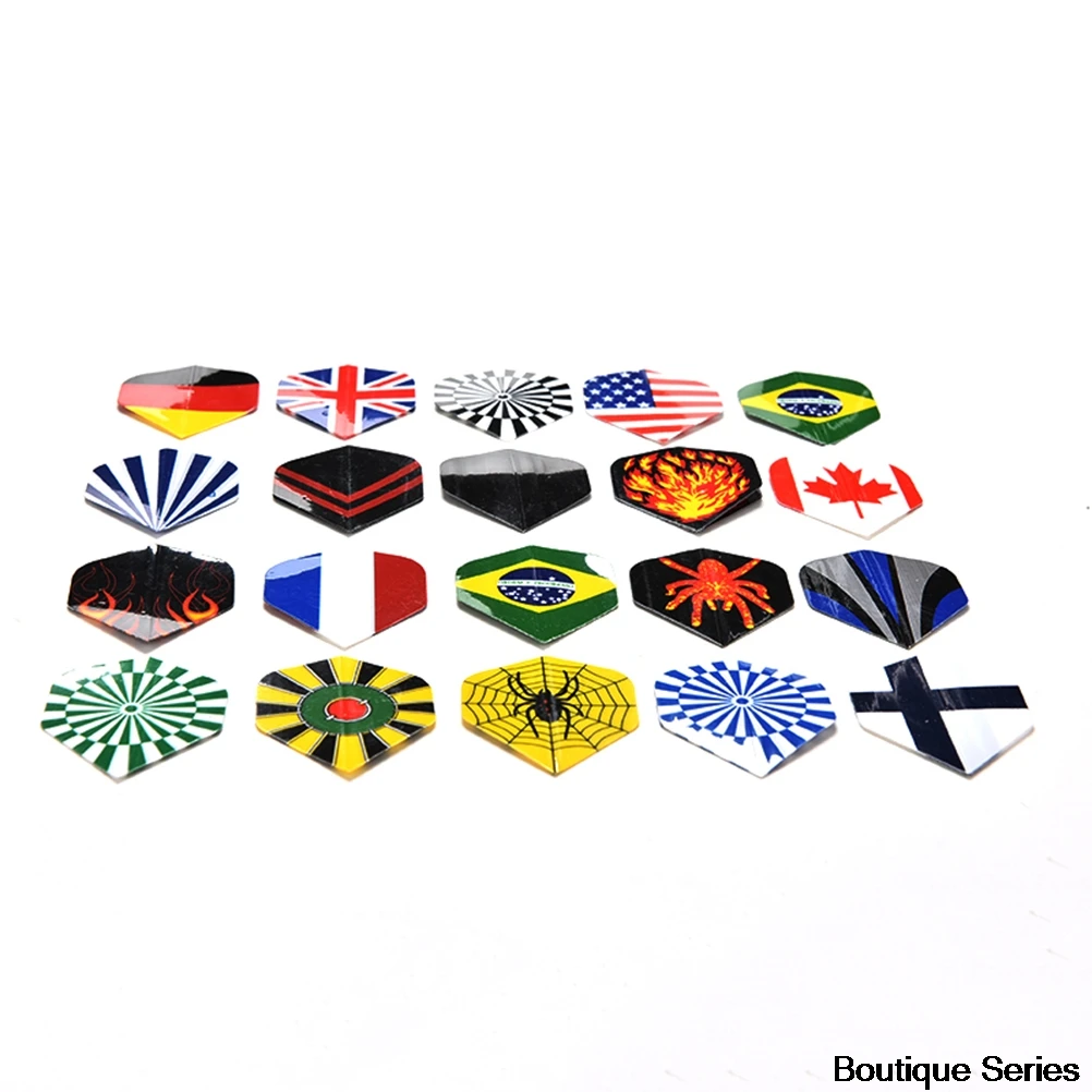 

60 pcs Dart Flights 20 Sets Mixed Type Colored Darts Flight Standard Shape
