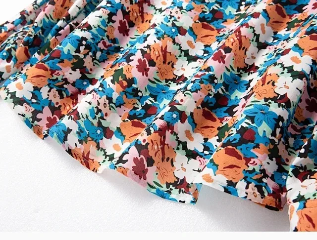 

Shirt Spring Women / Summer 2021 New Tops Women Single-breasted Lapel Shirt with Floral Print