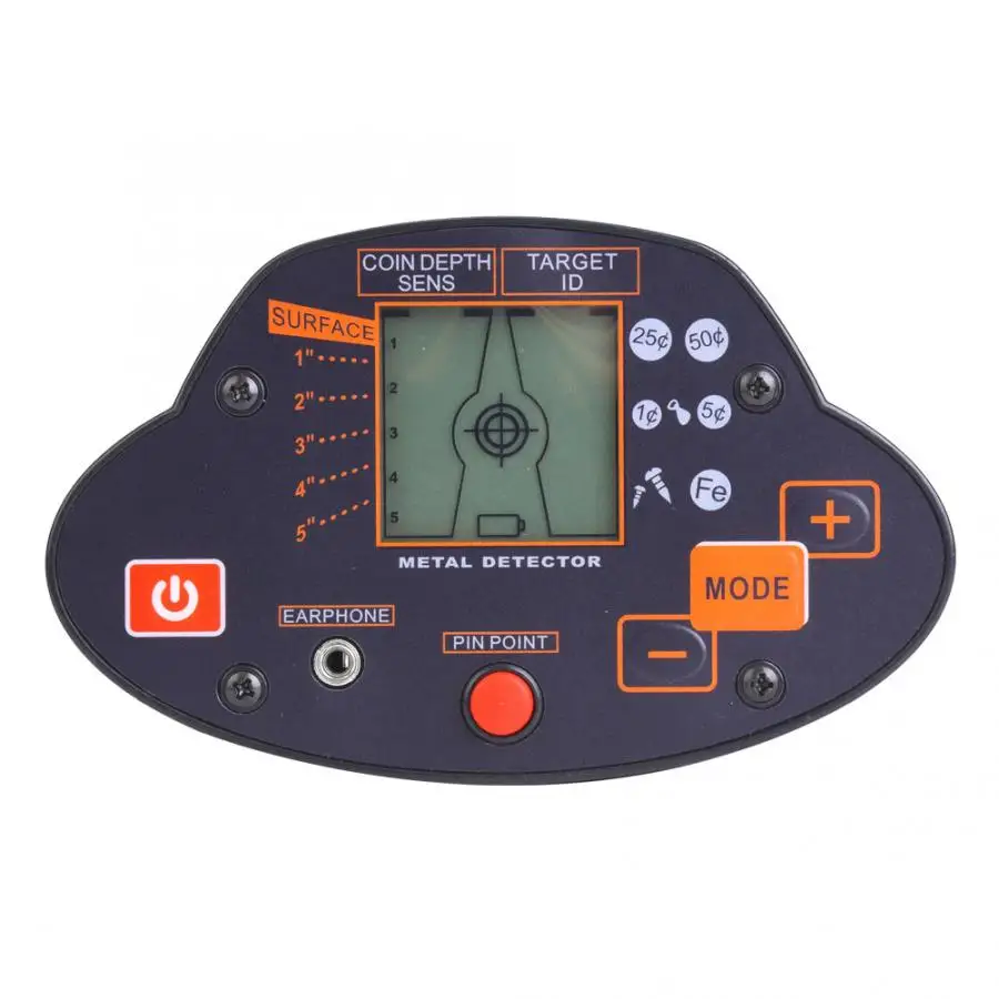 Металлоискатель водонепроницаемый портативный подземный с ЖК