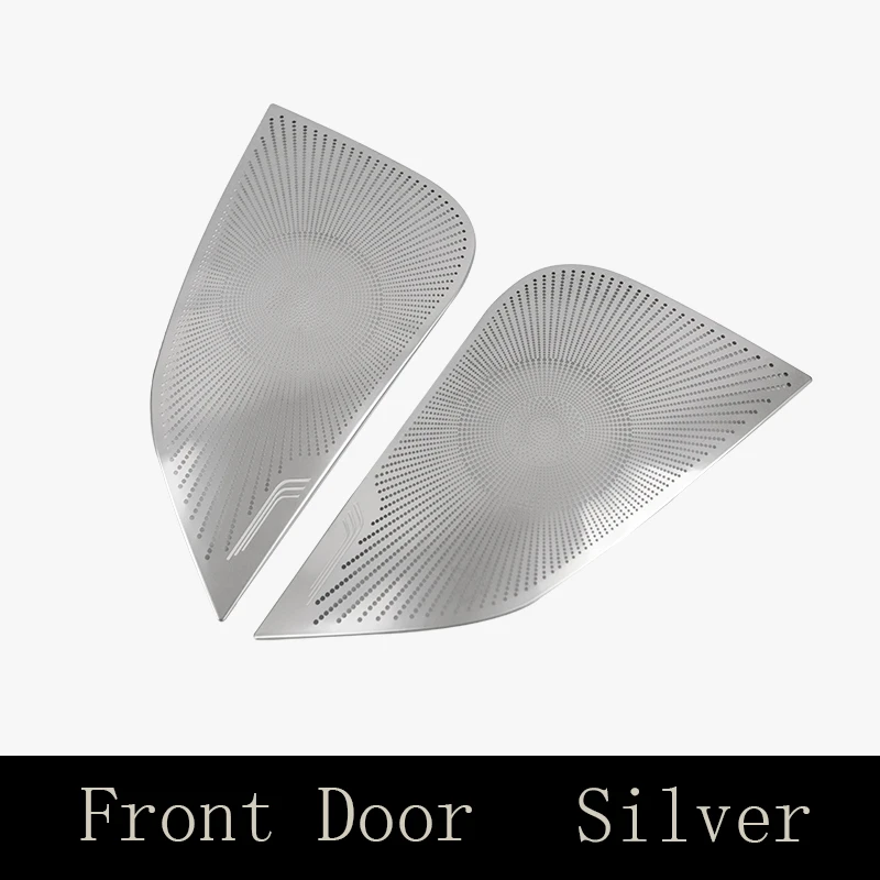 

For Tesla Model 3 Accessories Front/ Back Column Roof Horn Hood Model 3 Speaker Cover Decorative Sequin 2pcs/set