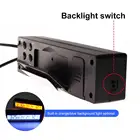 Светодиодные Автомобильные электронные часы, внутренние и внешние водонепроницаемые часы из нержавеющей стали с двойной температурой, будильником и будильником