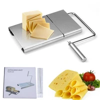 xyj cheese slicer stainless steel wire butter cutter tool serving board hard semi hard cheese butter sausage 5 wires included