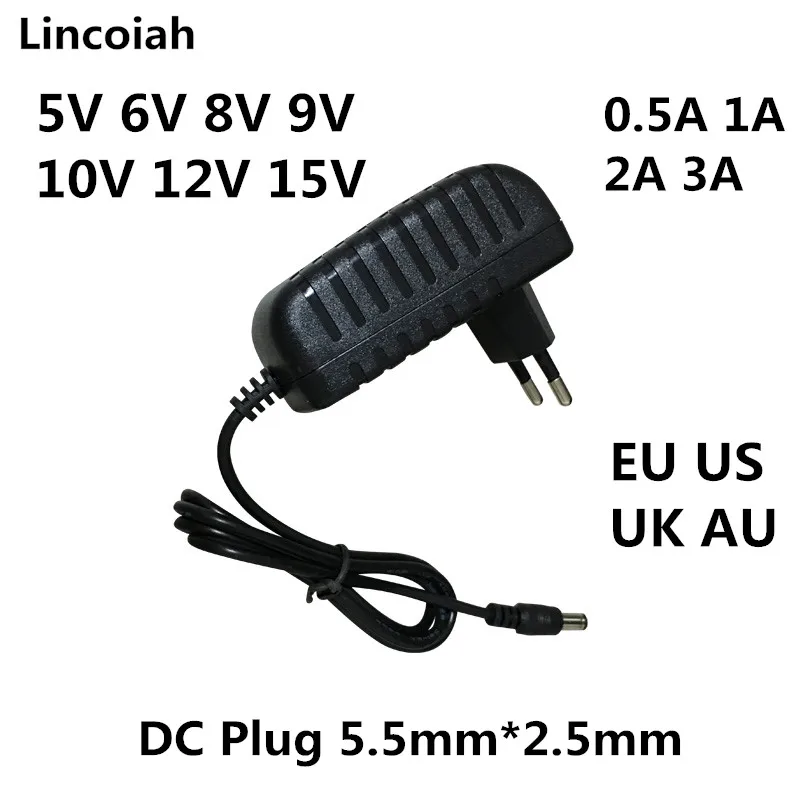 Мощность адаптер 5V 6V 8V 9V 10V 12V 15V 0.5A 1A 2A 3A Универсальный переменного тока в