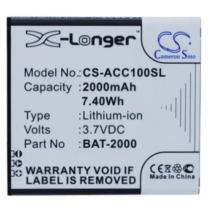 

cameron sino battery for Acer Liquid C1BAT-2000
