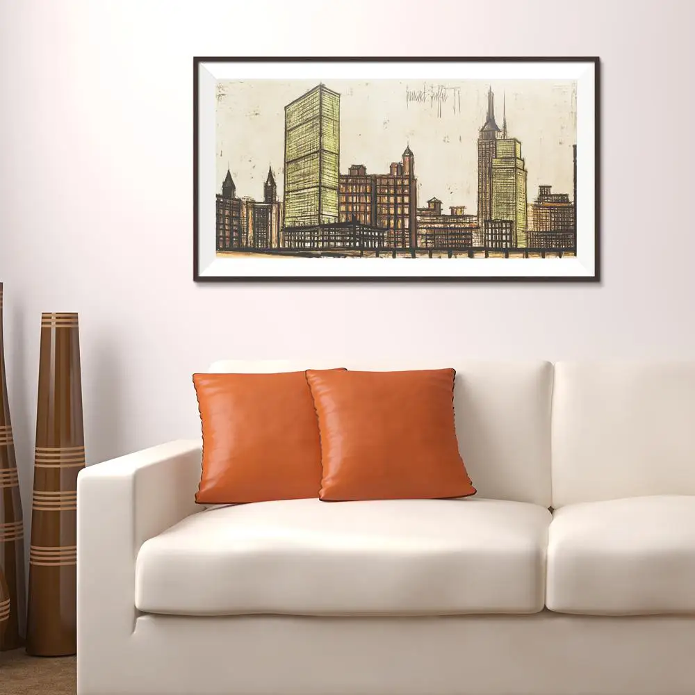 После подписания и Дата печати Пейзаж импрессионист Бернар буфет масляная