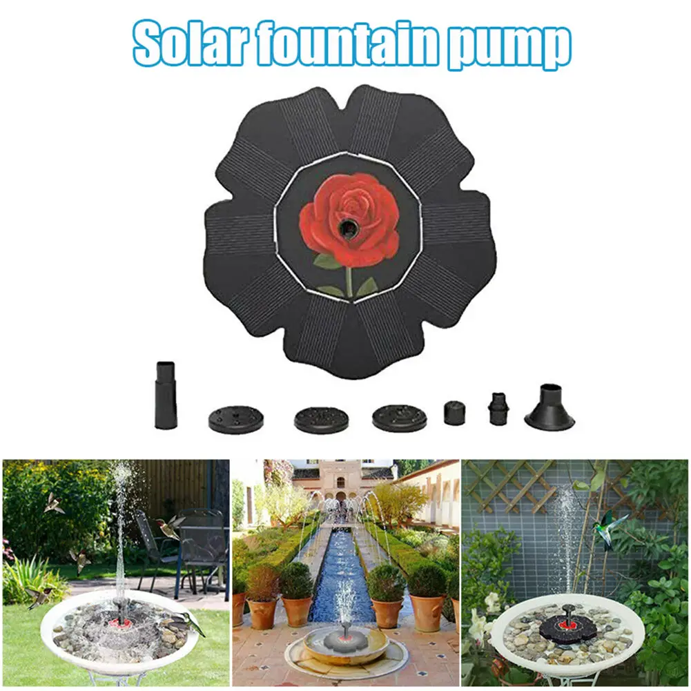 

HOT Outdoor Solar Powered Fountain Pumps Floating Water Pond Garden Pool Pumps NDS
