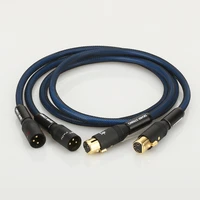 pair a10 hi end type 5n ofc pure copper silver plated xlr interconnect cablexlr male to female plug