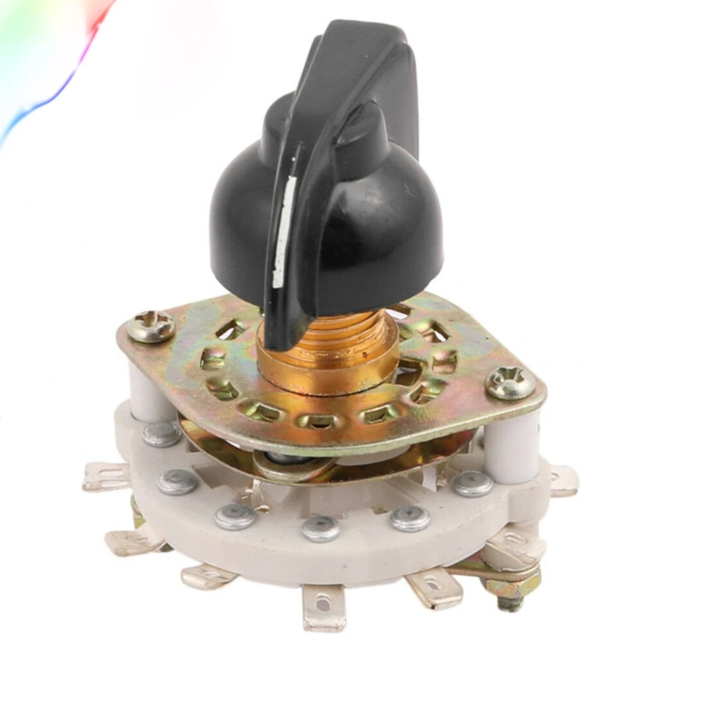 

Uxcell Поворотный переключатель KCZ1 черный пластик