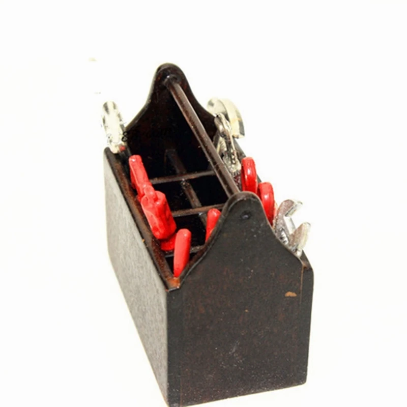 

1Pcs RC Car Accessories Decor Mini Repair Toolbox & 1Pcs Plastic RC Car Storage Box Decoration Tool,Red
