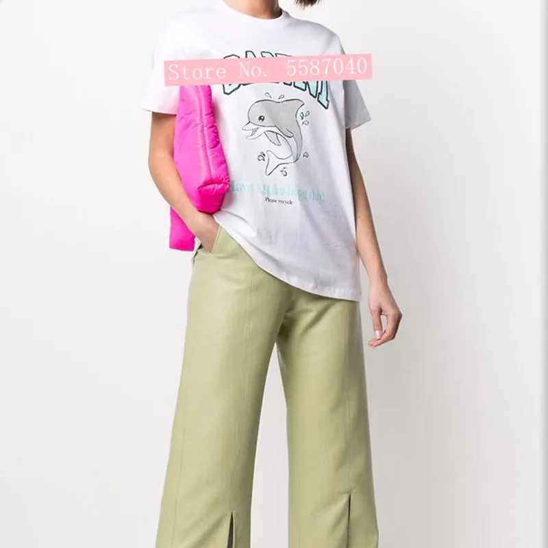 

2021 Summer New Round Neck Short-sleeved Smiling Face Love Letter Printing Casual Version Loose Wild Female T-shirt