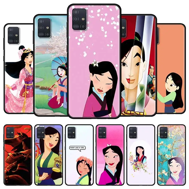 

Hua Mulan princess Case for Samsung Galaxy A51 A52 4G A21S A71 A72 A32 5G A12 Silicone Soft Bag Cover Funda Capa